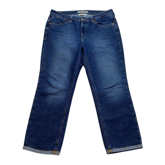 Tommy Hilfiger Hipster Blue Jeans Y2K Sz 8 - Picture 1 of 12